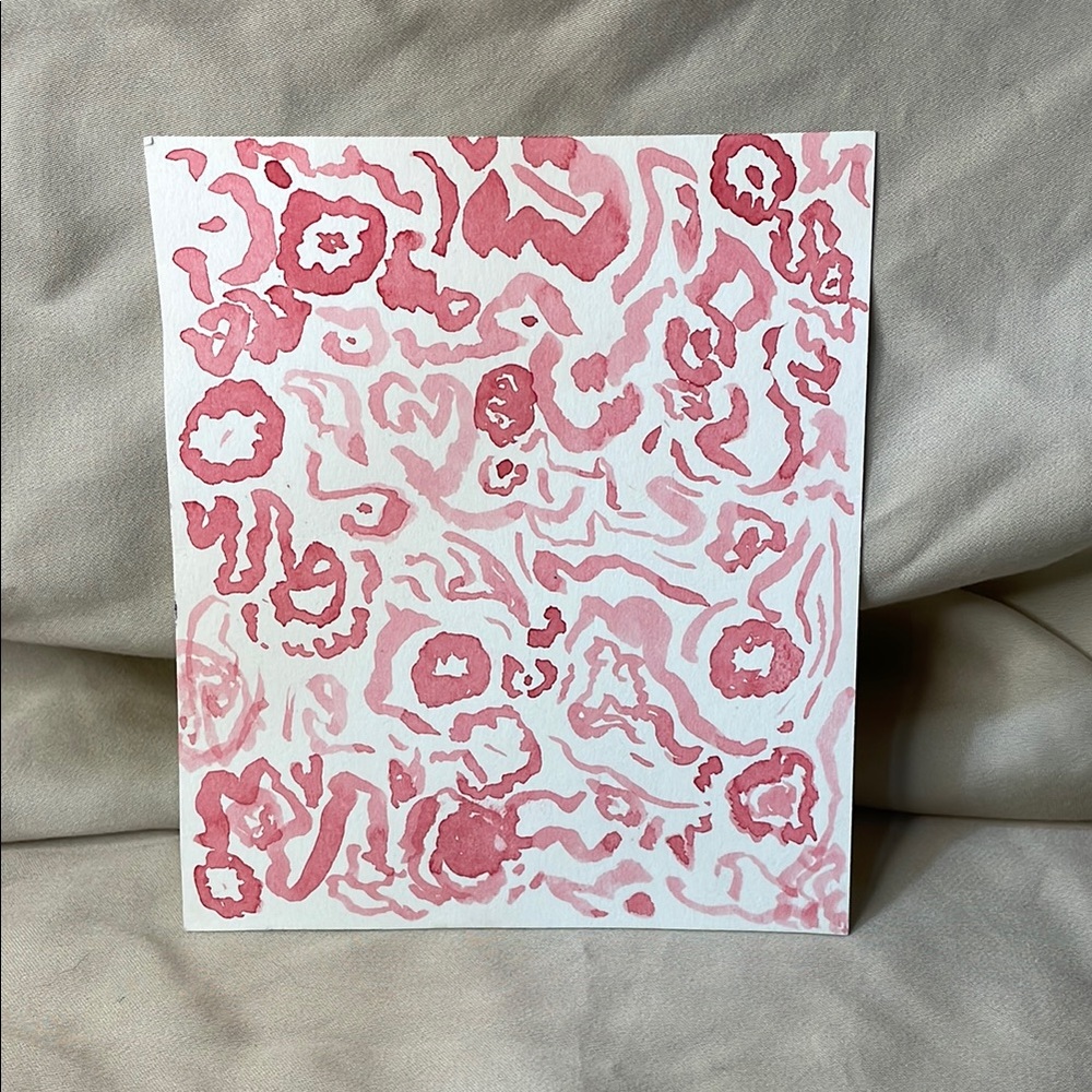 Handmade Abstract Floral Watercolor